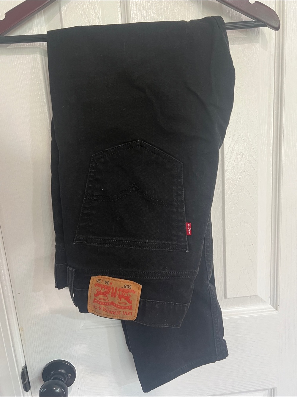 Levi's Men's Black Slim Straight Jeans 34x30